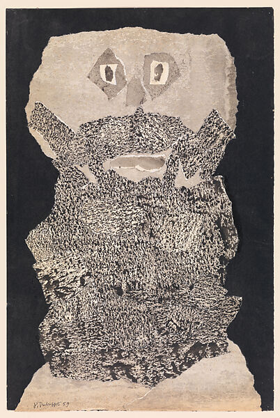 Beard Garden, Jean Dubuffet (French, Le Havre 1901–1985 Paris), Torn and pasted painted papers on paper 