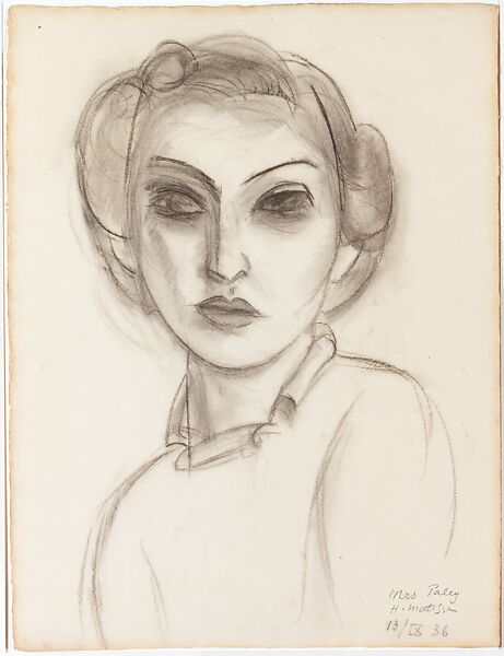 Dorothy Paley, Henri Matisse (French, Le Cateau-Cambrésis 1869–1954 Nice), Charcoal on paper 