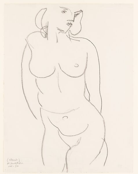 Nude, Torso (Claude), Henri Matisse (French, Le Cateau-Cambrésis 1869–1954 Nice), Charcoal on paper 