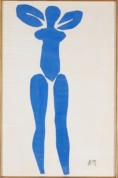 Standing Blue Nude, Henri Matisse (French, Le Cateau-Cambrésis 1869–1954 Nice), Cut-and-pasted painted paper 