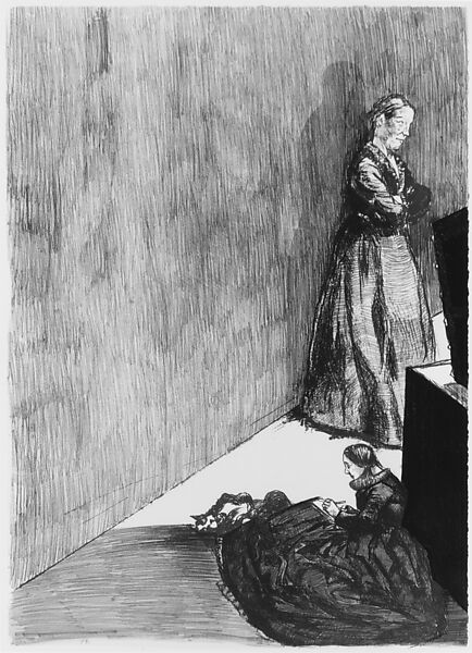 Getting Ready for the Ball, Paula Rego (British (born Portugal), Lisbon 1935–2022 London), Tryptych if three color lithographs