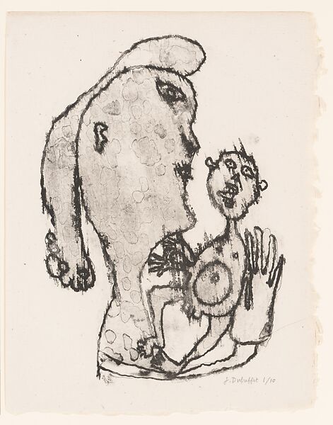 Matière et mémoire: Maternite, Jean Dubuffet (French, Le Havre 1901–1985 Paris), Lithograph 