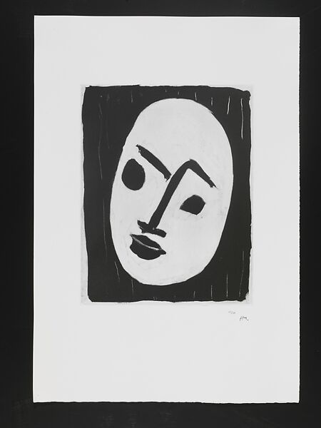 White Mask, Henri Matisse (French, Le Cateau-Cambrésis 1869–1954 Nice), Lift ground aquatint 