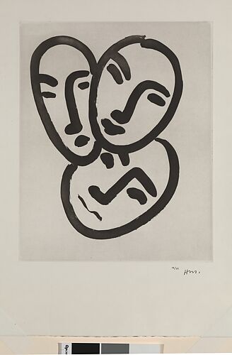 Trois tetes. A l'amitie (Apollinaire)
