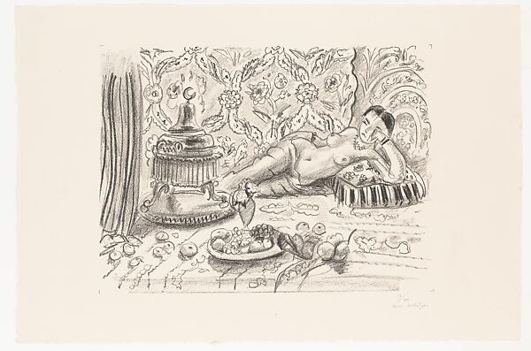 Odalisque, brasero et coupe de fruits, Henri Matisse (French, Le Cateau-Cambrésis 1869–1954 Nice), Lithograph 