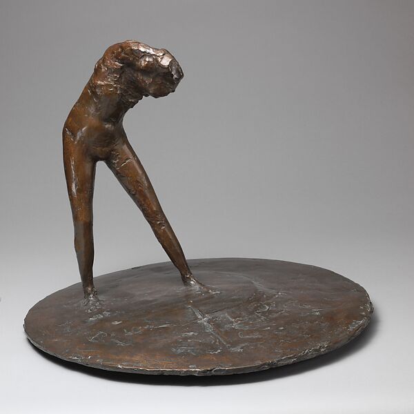 Girl on a Round Base, Reg Butler (British, 1913–1981), Bronze 