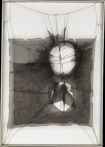 Metamorphosis (Bewitchment), Manuel Rivera (Spanish, 1927–1995), Painted steel wire mesh and steel wire attached to aluminum frame 