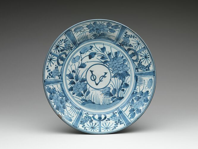 Plate with Monogram of the Dutch East India Company
