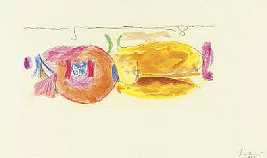 Round Robin, Helen Frankenthaler (American, New York 1928–2011 Darien, Connecticut), Etching, aquatint, mezzotint 