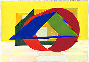 Prime Moments V, Al Held (American, Brooklyn, New York 1928–2005 Todi), Lithograph, screenprint, hand-painted 