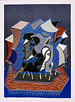 eine (part 1), deux (second part), trés (end of triple), David Hockney (British, born Bradford, 1937), Three color lithographs