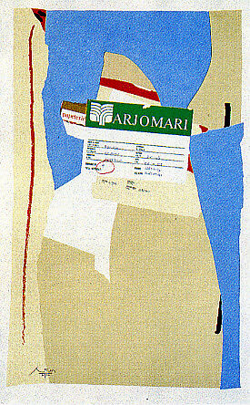 America–La France Variations, Robert Motherwell (American, Aberdeen, Washington 1915–1991 Provincetown, Massachusetts), Lithograph, collage 