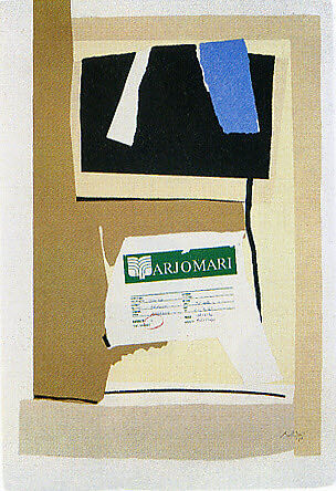 America–La France Variations, Robert Motherwell (American, Aberdeen, Washington 1915–1991 Provincetown, Massachusetts), Set of seven color lithographs with torn and pasted colored handmade papers