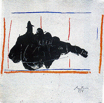 On Stage, Robert Motherwell (American, Aberdeen, Washington 1915–1991 Provincetown, Massachusetts), Lithograph 