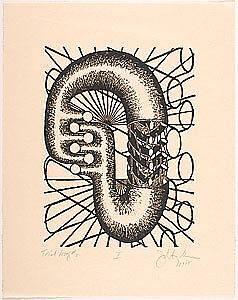 Second Thoughts, John Newman (American, born 1952), Color linocut (six prints)