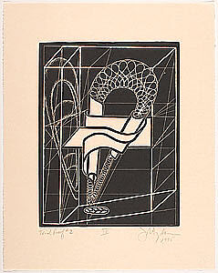 Second Thoughts, John Newman (American, born 1952), Color linocut (six prints)