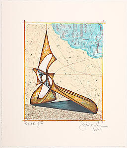 Upward Turn (Study), John Newman (American, born 1952), Lithograph 