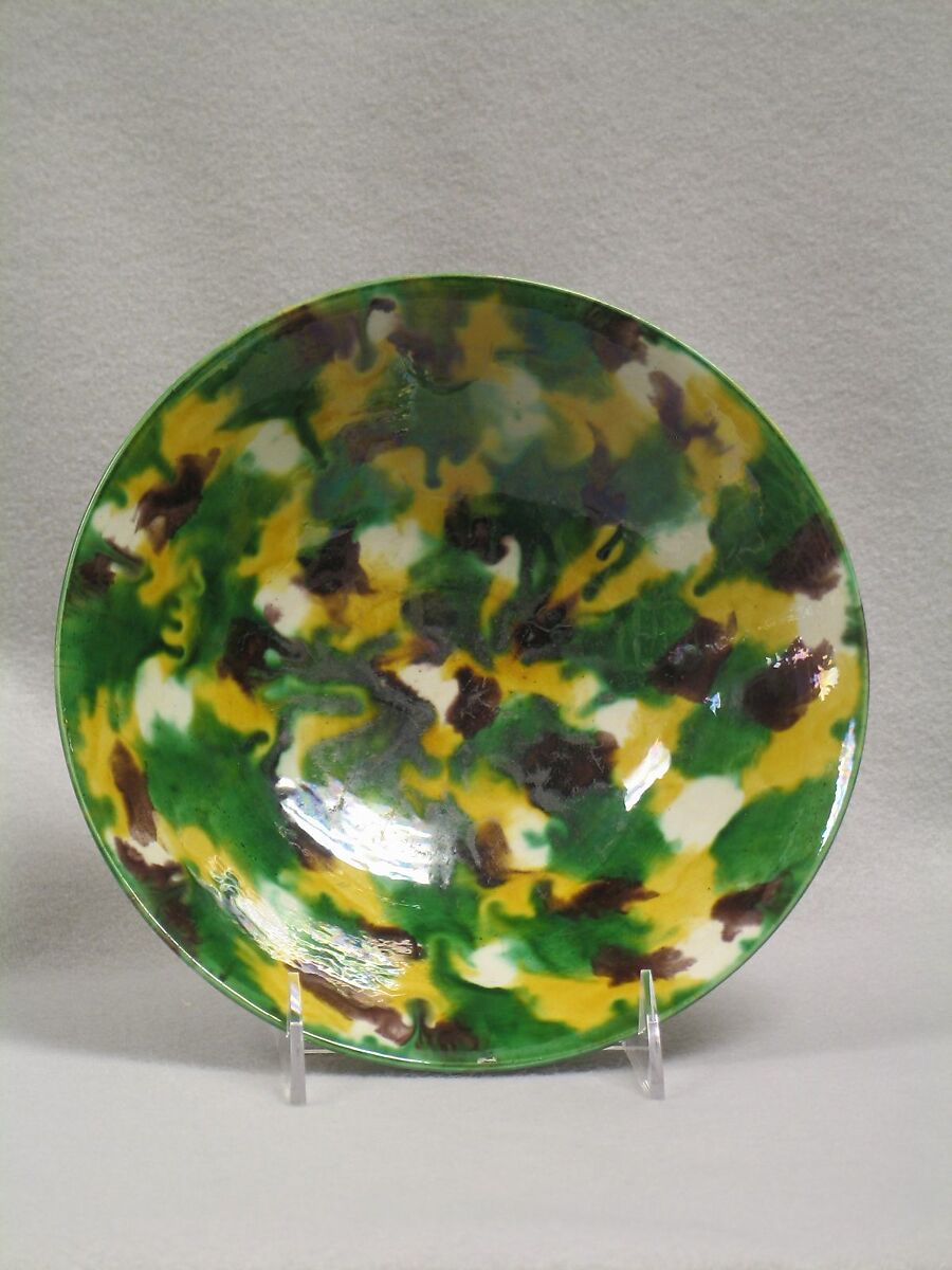 Bowl, Porcelain with dappled glaze, China
