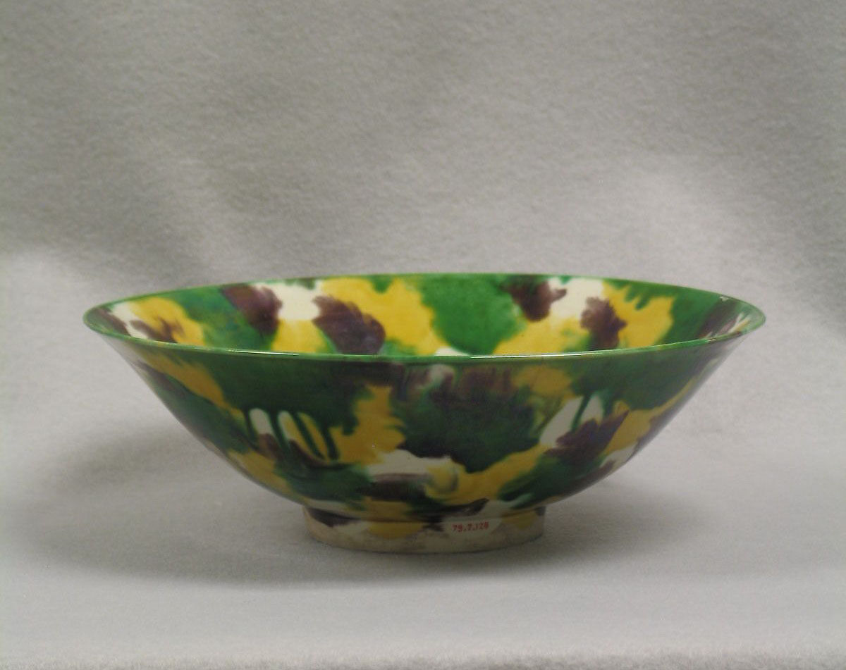 Bowl, Porcelain with dappled glaze, China 