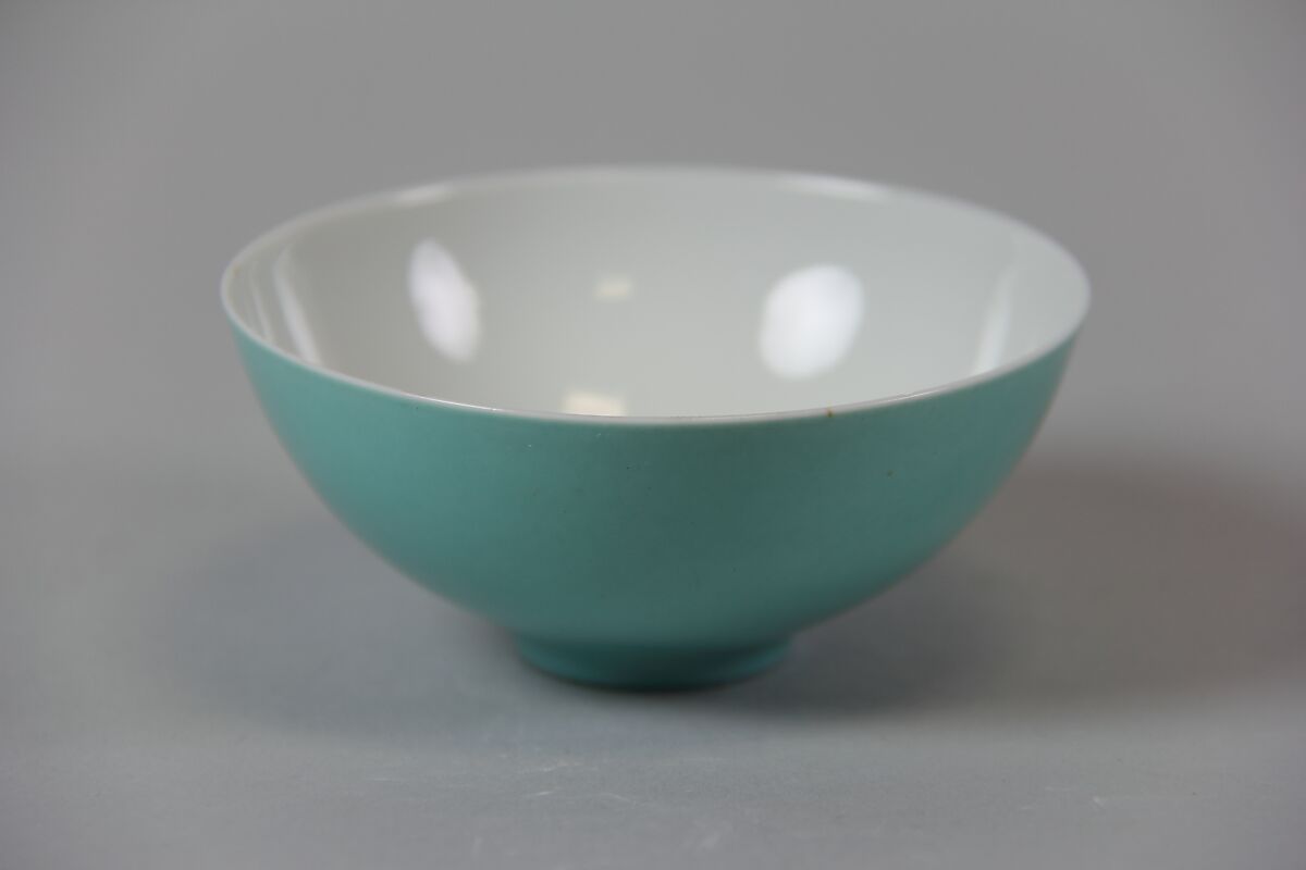 Bowl, Porcelain with glaze, China 