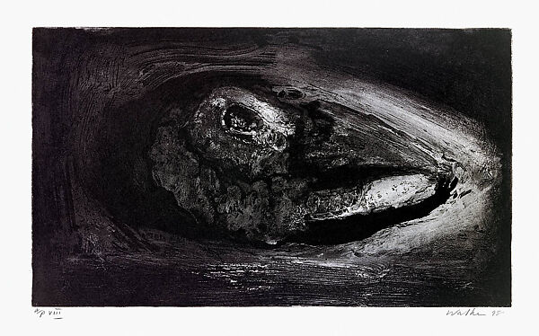 Sheep Skull II, John Walker (British, born 1939), Etching, aquatint 