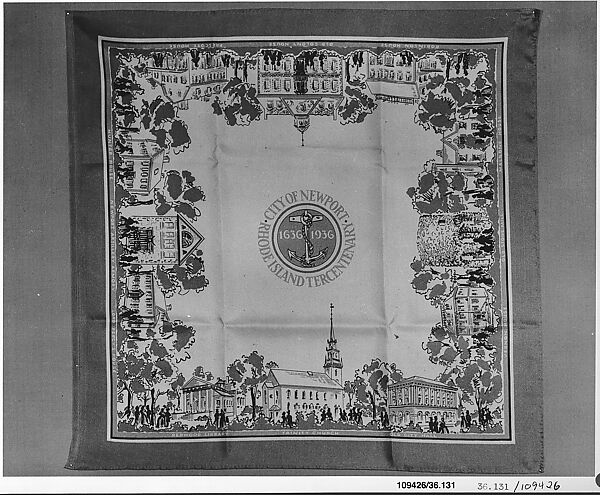 Handkerchief, Cheney Brothers (American, 1838–1955), Painted silk, American 