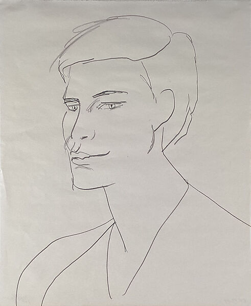 Portrait of Mark Hood, Ellsworth Kelly (American, Newburgh, New York 1923–2015 Spencertown, New York), Graphite on paper 