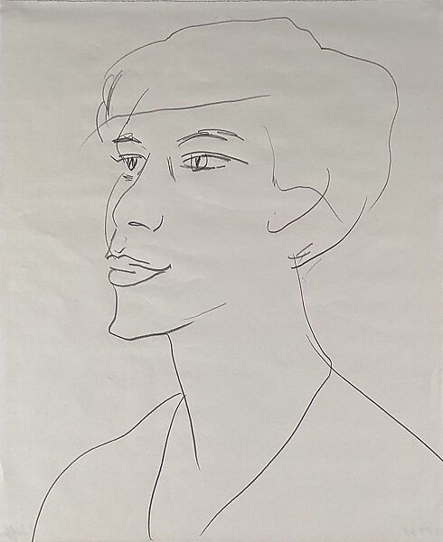 Portrait of Mark Hood, Ellsworth Kelly (American, Newburgh, New York 1923–2015 Spencertown, New York), Graphite on paper 