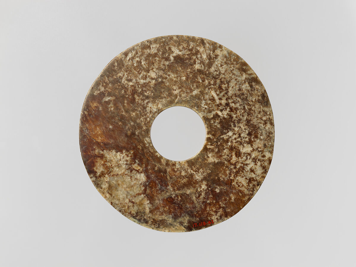 Ritual Object (Bi), Jade (nephrite), China