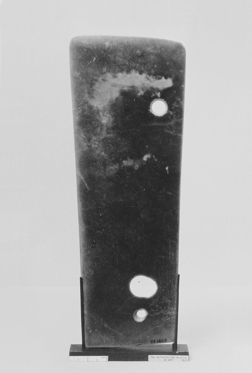 Ceremonial blade, Jade (nephrite), China 