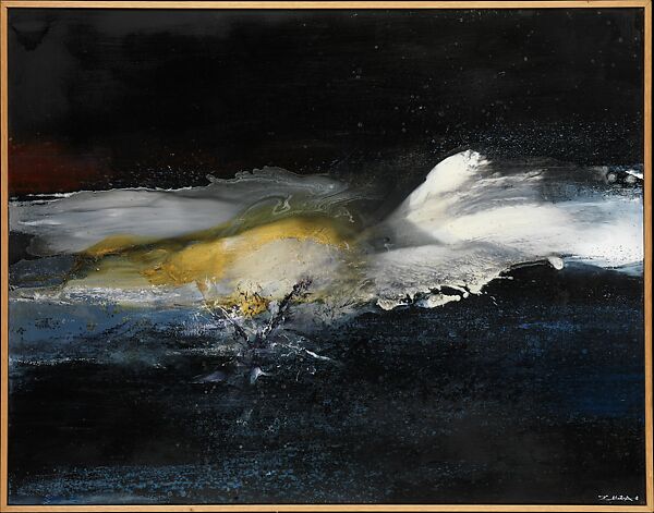 01.04.97, Zao Wou-Ki (French (born China), Beijing 1921–2013 Nyon, Switzerland), Oil on canvas 