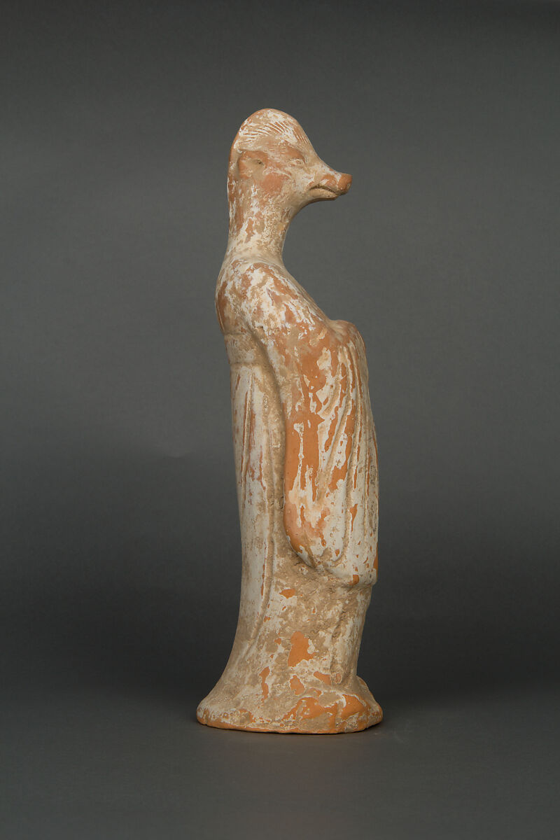 Set of twelve zodiac animals, Earthenware with white slip, China