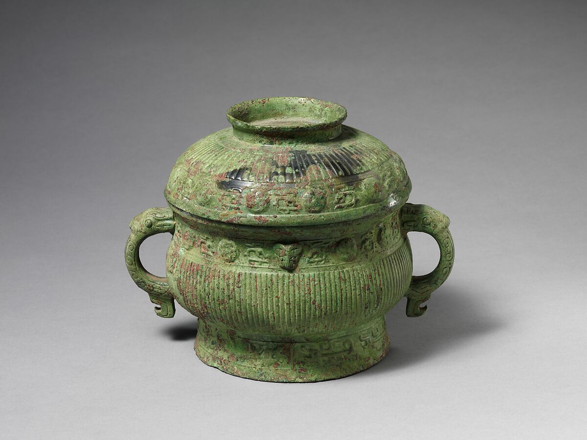 Grain serving vessel (Gui), Bronze, China