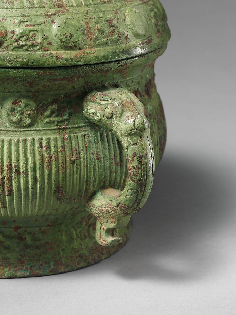 Grain serving vessel (Gui), Bronze, China