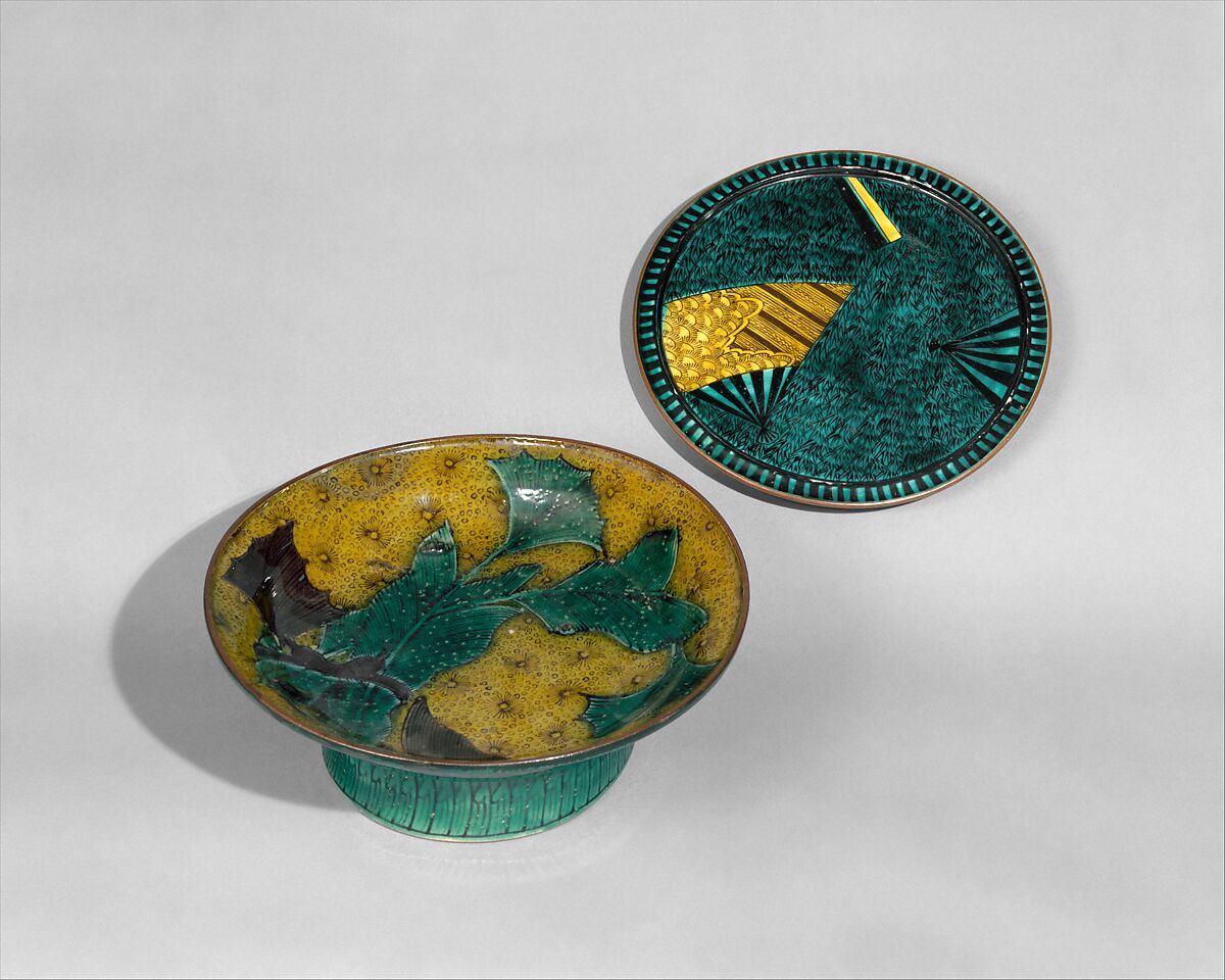 Deep Footed Plate with Decoration of Leaves | Japan | Edo period (1615 ...