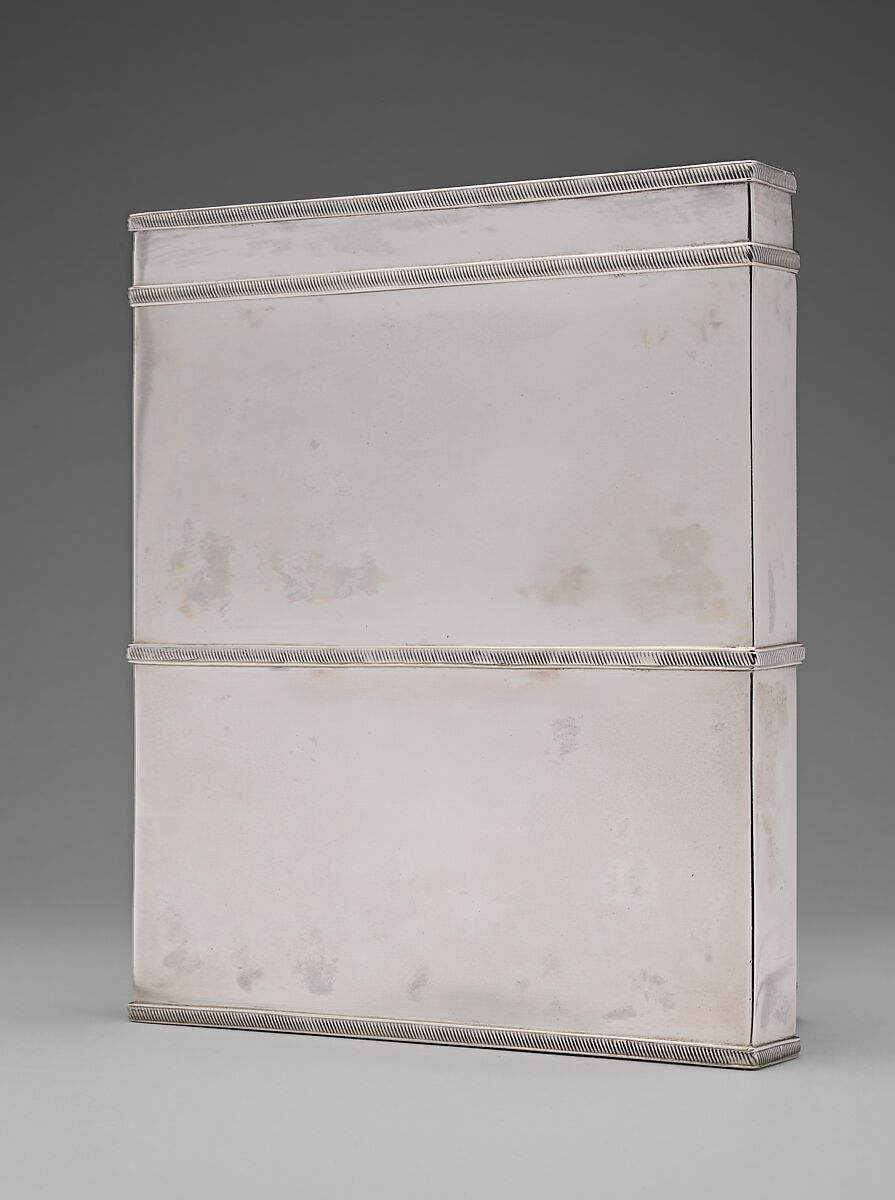 Map Case, Louis Boudo (1786–1827), Silver, American