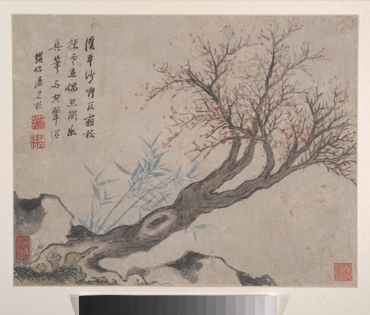 Landscapes, Pan Simu (Chinese, 1756–1842), Album of eight leaves; ink and color on paper, China