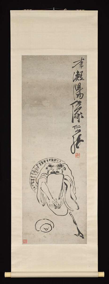 The Immortal Li Tieguai, Su Renshan (Chinese, 1814–1849), Hanging scroll; ink on paper, China