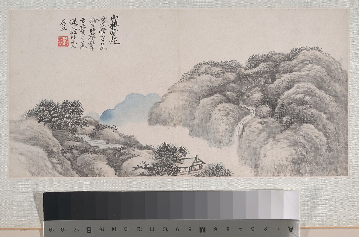 Landscapes, Dai Xi (Chinese, 1801–1860), Album of eight paintings; ink and color on paper, China