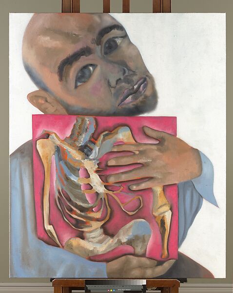 Self-Portrait, Francesco Clemente (Italian, born Naples, 1952), Oil on canvas 