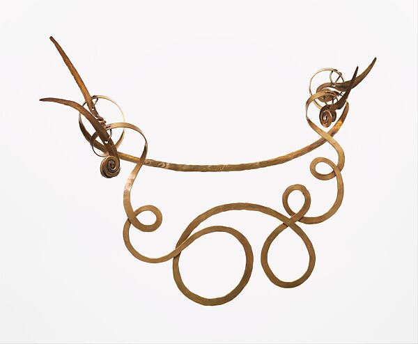 Necklace (The Jealous Husband), Alexander Calder (American, Philadelphia, Pennsylvania 1898–1976 New York), Brass wire 