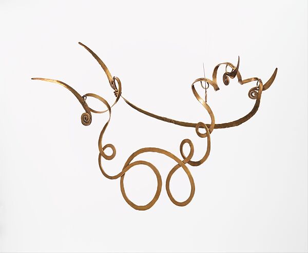 Necklace (The Jealous Husband), Alexander Calder (American, Philadelphia, Pennsylvania 1898–1976 New York), Brass wire