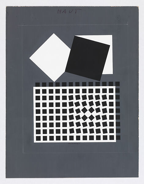 Eridan III, Victor Vasarely (French (born Hungary), Pécs 1906–1997 Paris), Tempera on board 