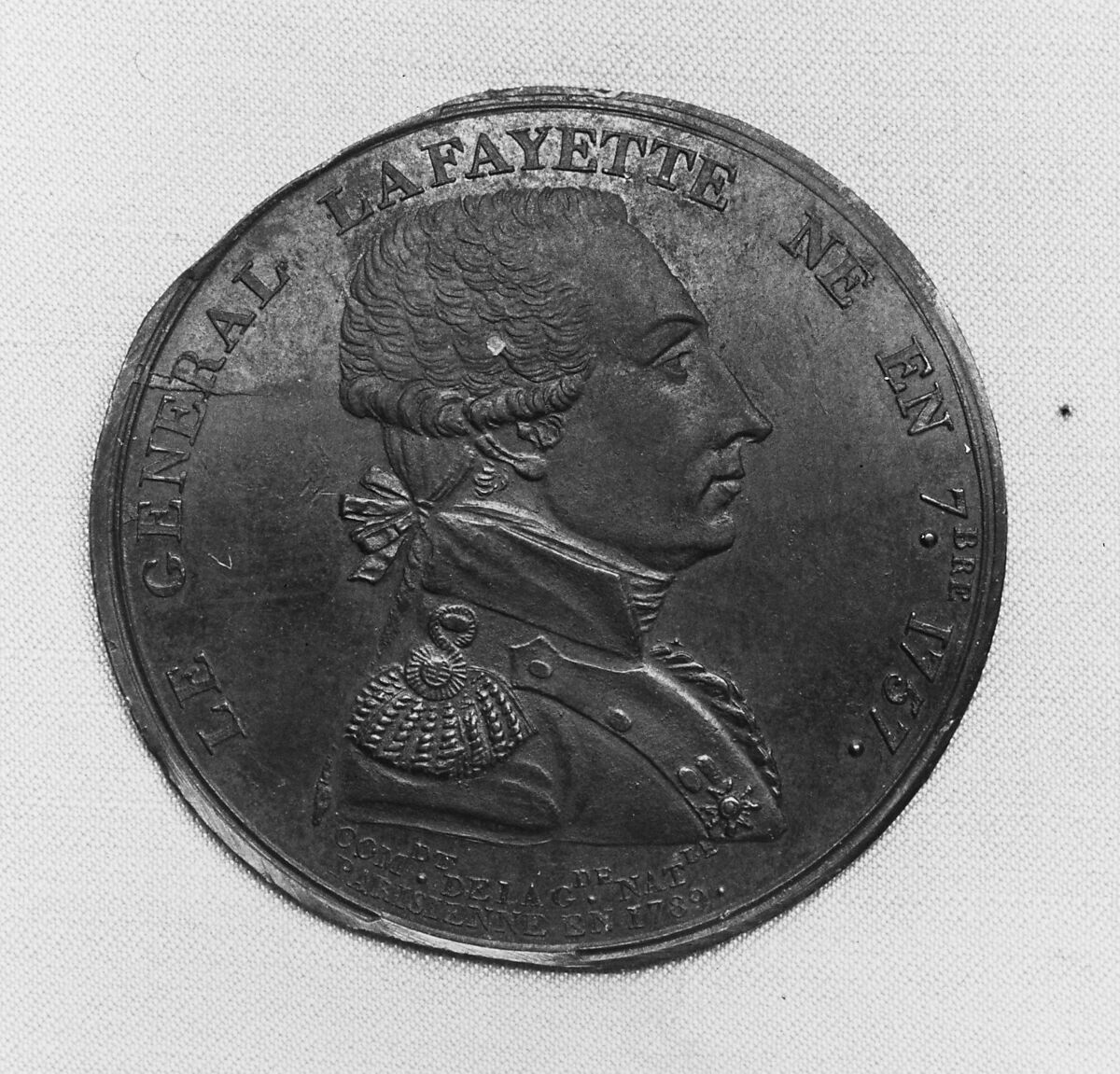 Medal of the Marquis de Lafayette, Bronze