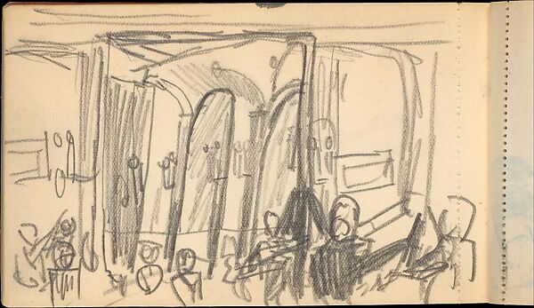 Sketchbook, Max Beckmann (German, Leipzig 1884–1950 New York), Sketchbook of graphite on paper