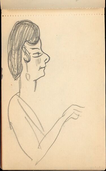 Sketchbook, Max Beckmann (German, Leipzig 1884–1950 New York), Sketchbook of graphite on paper