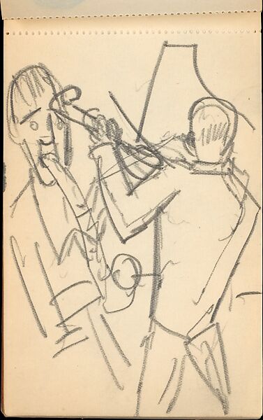 Sketchbook, Max Beckmann (German, Leipzig 1884–1950 New York), Sketchbook of graphite on paper