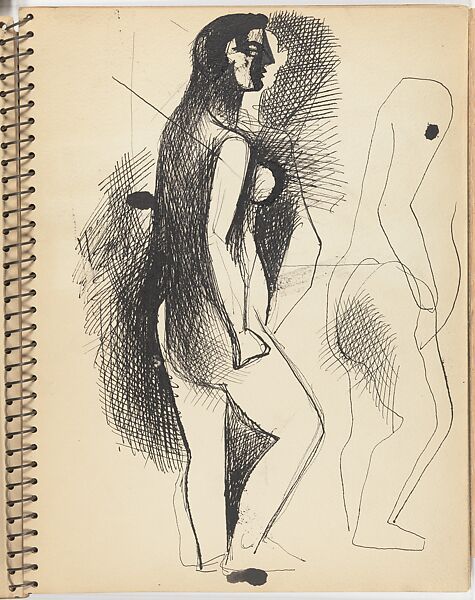 Sketchbook, Arshile Gorky (American (born Armenia), Khorkom 1904–1948 Sherman, Connecticut), Sketchbook of pen and black ink and graphite on paper

