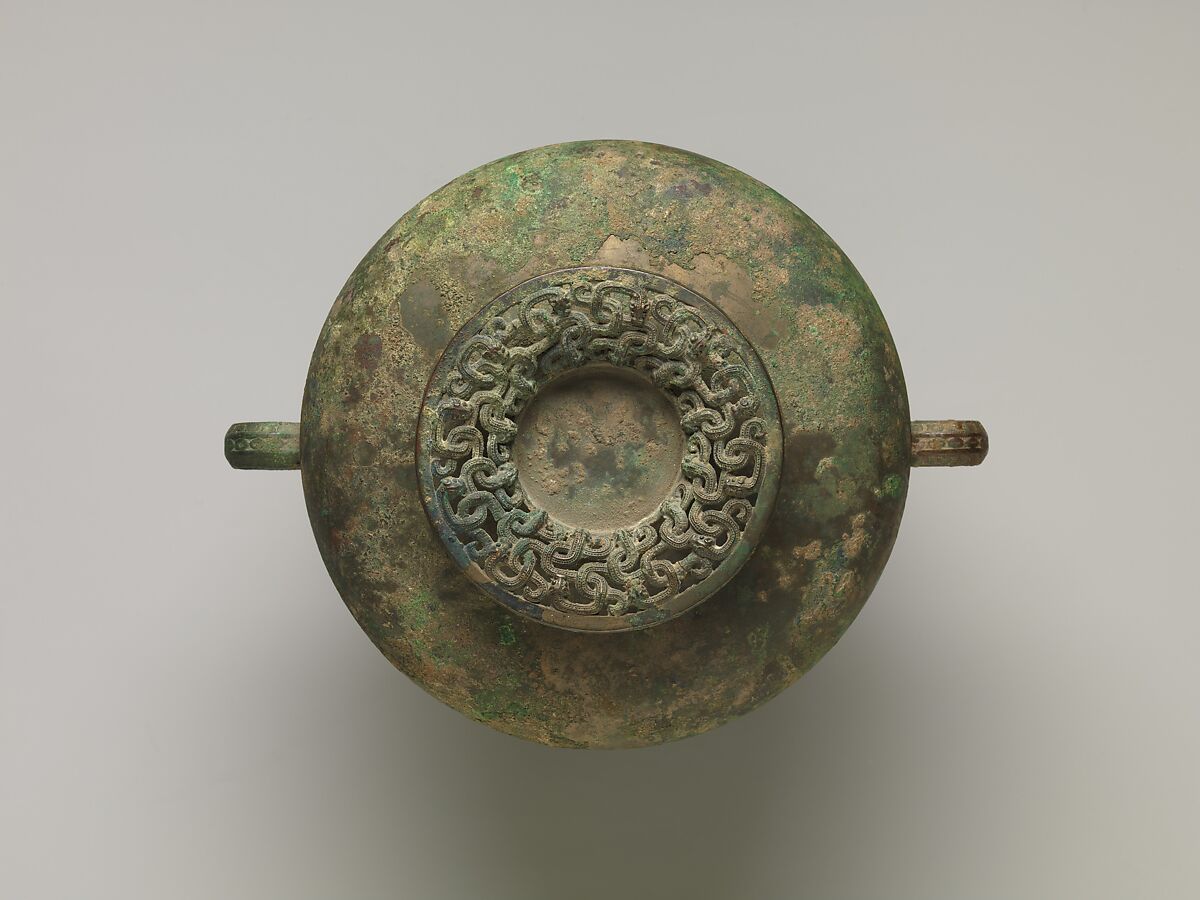 Ritual grain serving vessel (Dou), Bronze, China