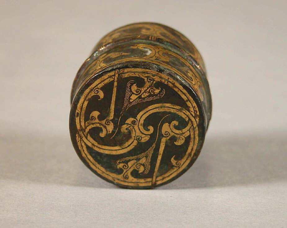 Pole top, Bronze inlaid with gold, China